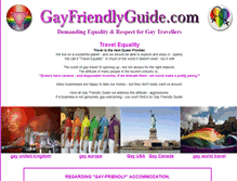 Tablet Screenshot of gayfriendlyguide.com